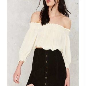 Caroline crop top - Ivory